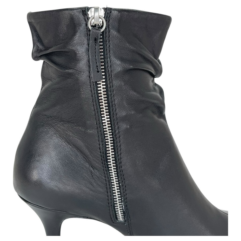 Bella Vita Danielle Black Leather Womens Booties Size 6M - Picture 8 of 13